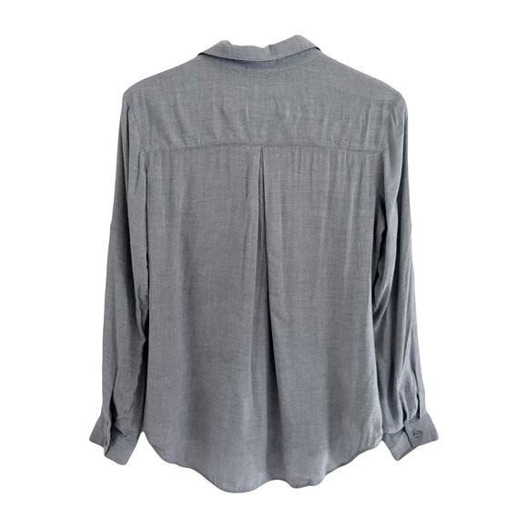 Cloth & Stone Collared V Neck Top Sz S - Picture 3 of 8